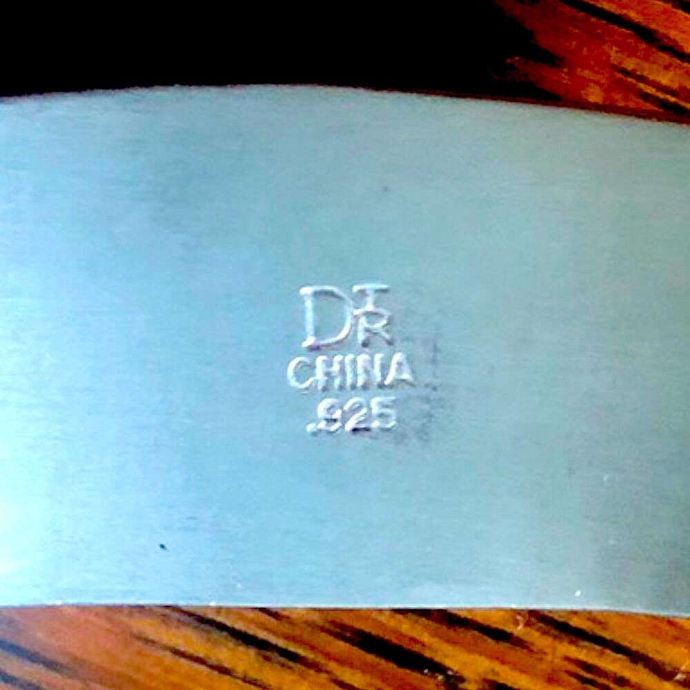 $138 Jay King Sterling Silver Estate Cuff  Marked DRT 925 China - Picture 2 of 9